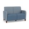 Lesro Siena 2 Seat Tandem Seating No Center Arm, Walnut, RS RainSong Back, MD Titan Seat, RS RainSong Panels SN2101 - alternate 1